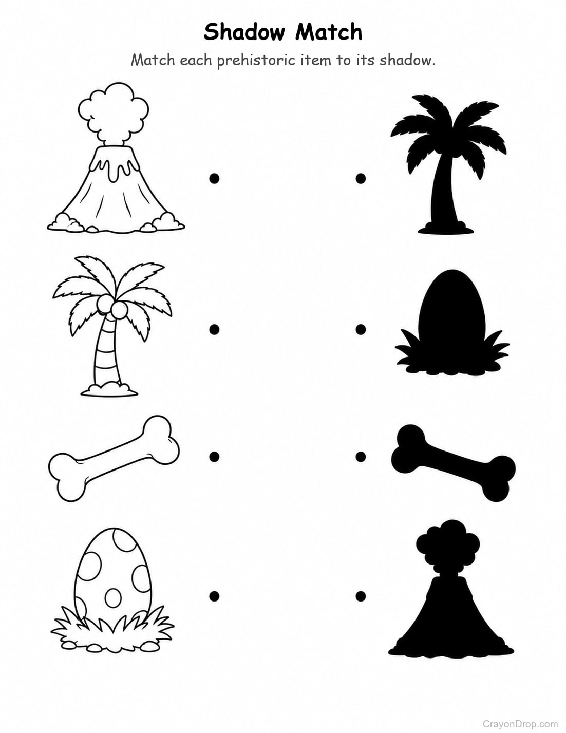 Ap Dino Shadow Match coloring page