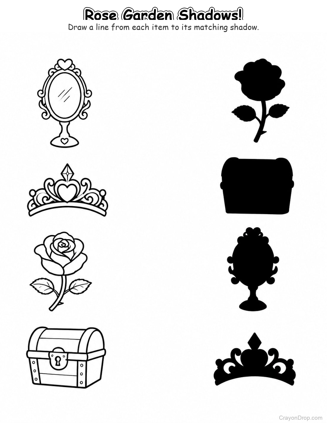 Ap Princess Shadow Match coloring page