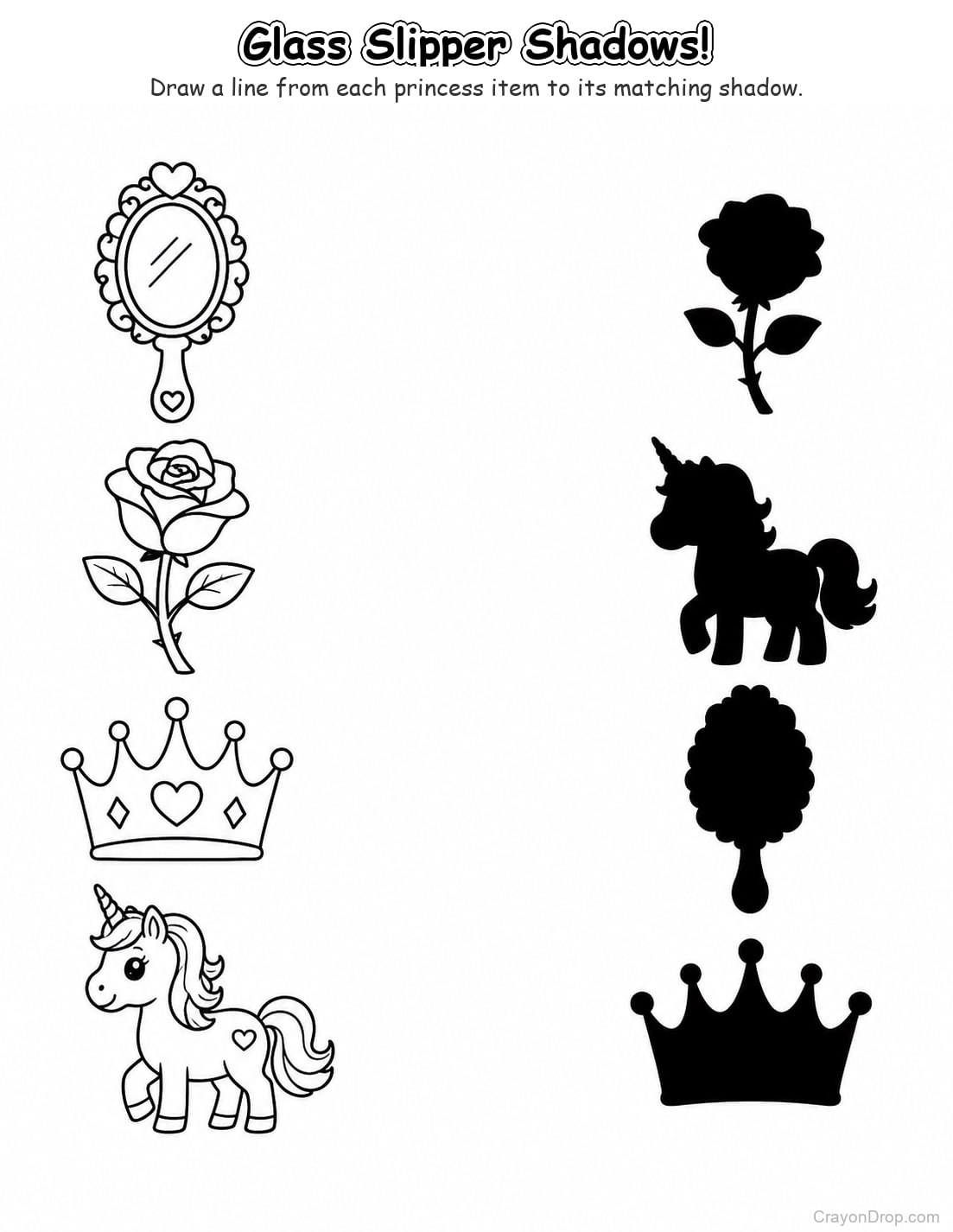 Ap Princess Shadow Match coloring page