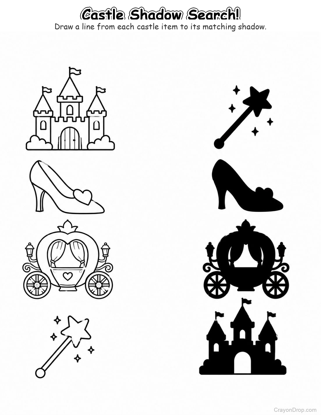 Ap Princess Shadow Match coloring page