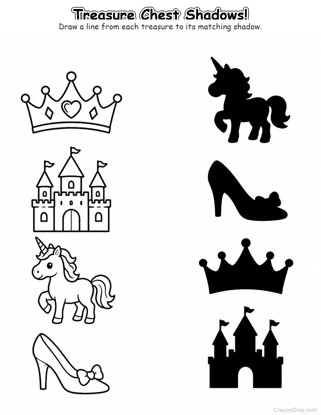 Ap Princess Shadow Match coloring page