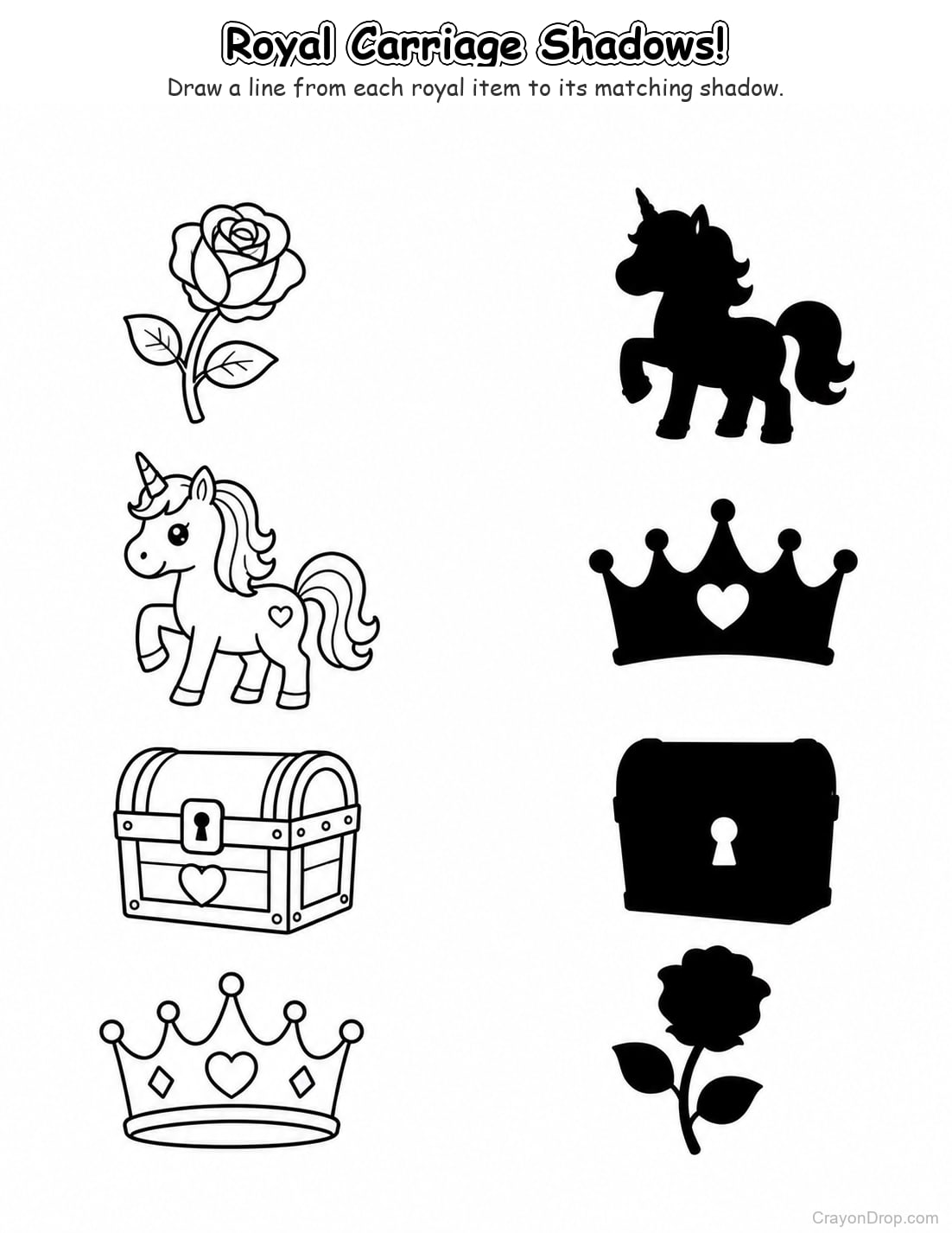 Ap Princess Shadow Match coloring page