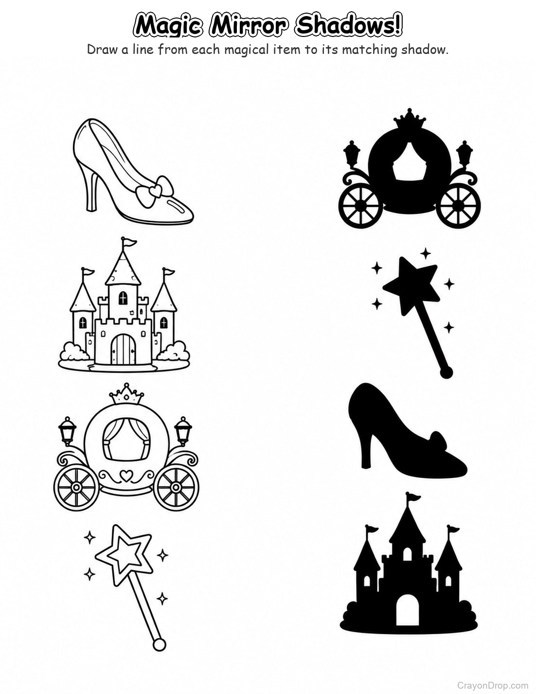 Ap Princess Shadow Match coloring page