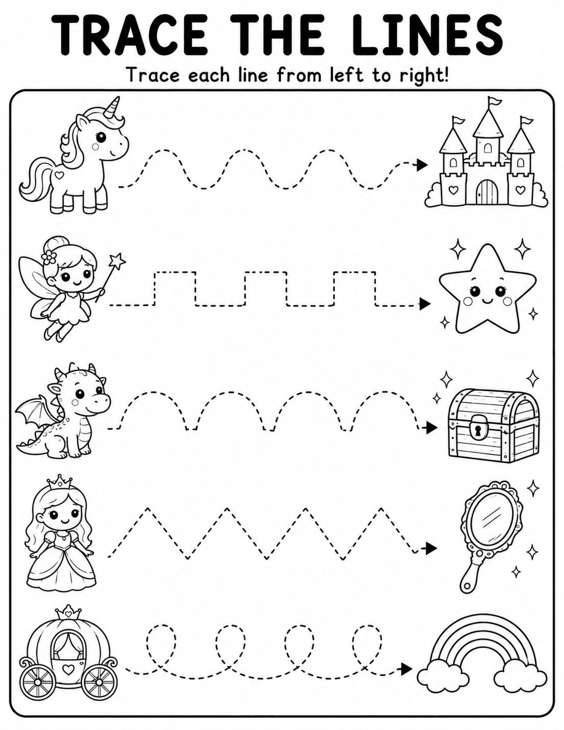 Ap Trace Line Fantasy coloring page