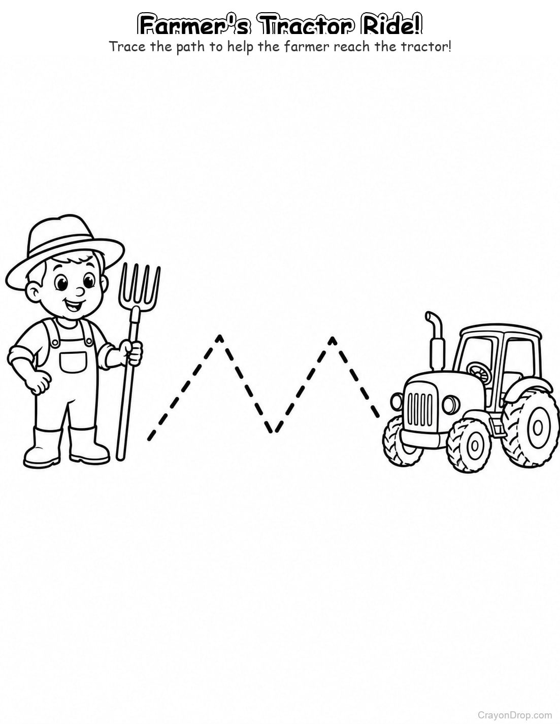 Ap Farm Trace Path coloring page