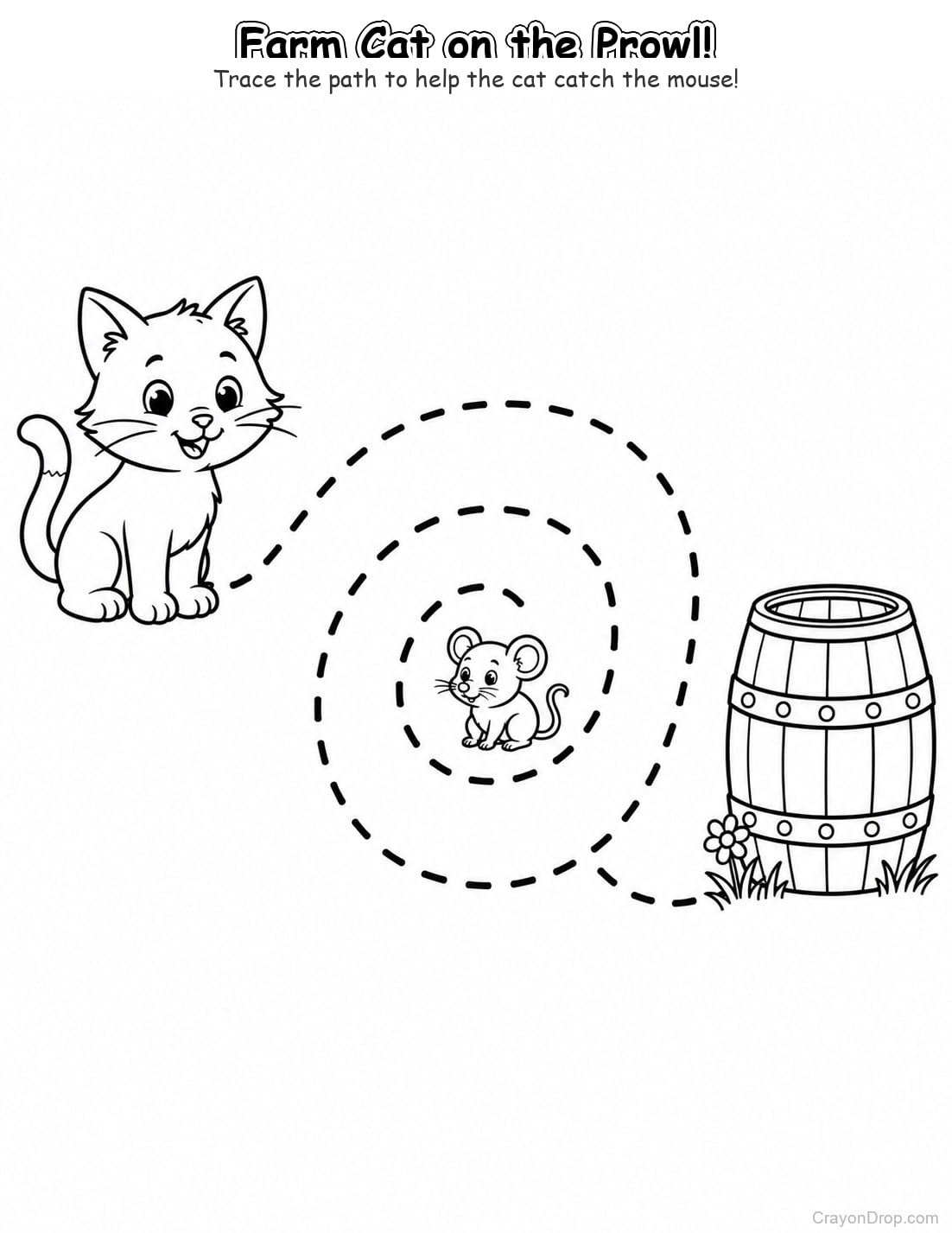 Ap Farm Trace Path coloring page