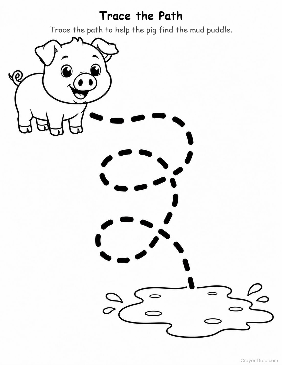 Ap Farm Trace Path Mud coloring page