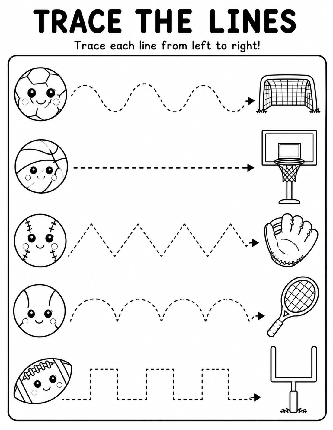 Ap Trace Line Sports coloring page