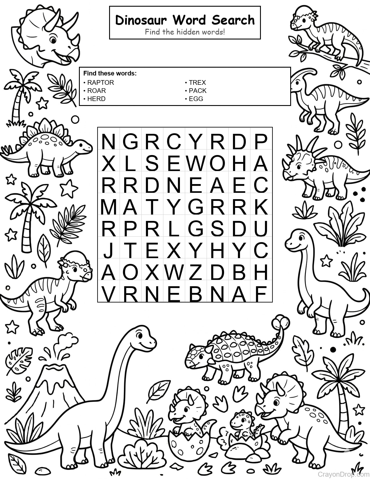 Ws Dino coloring page