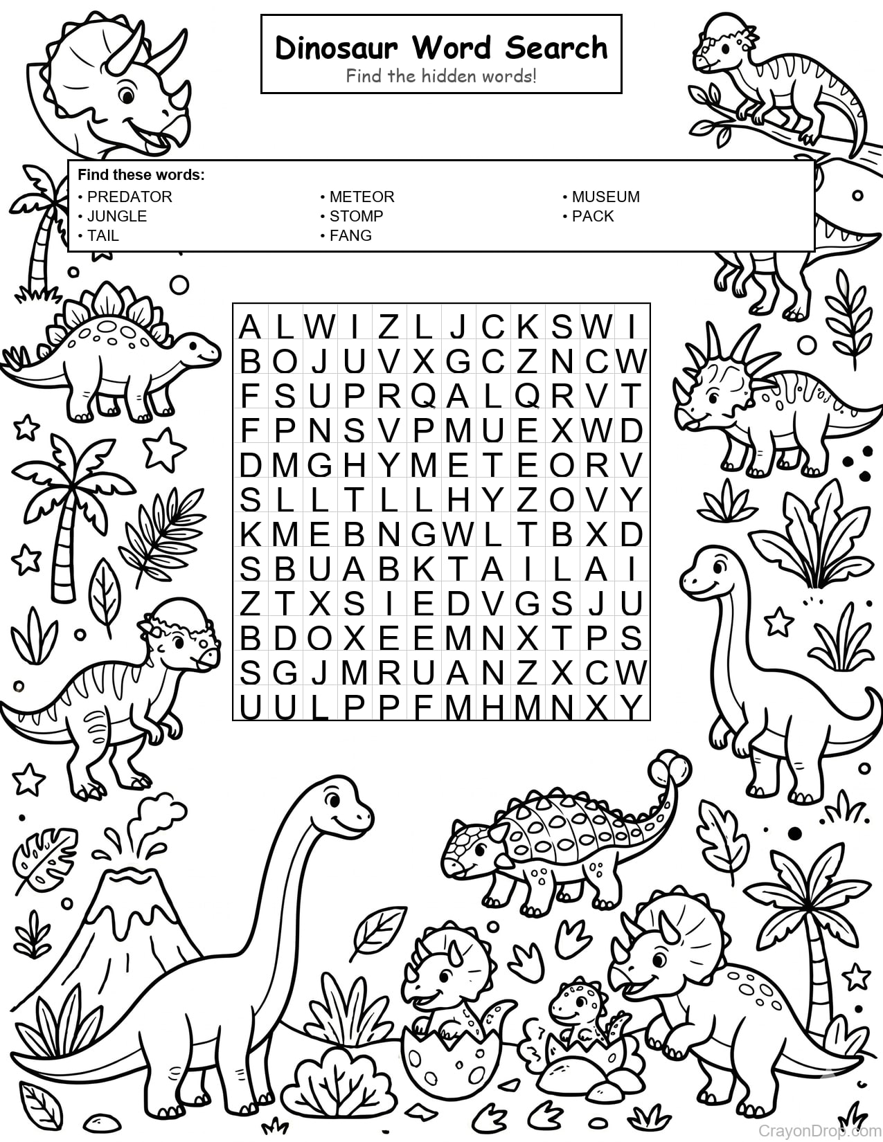 Ws Dino coloring page