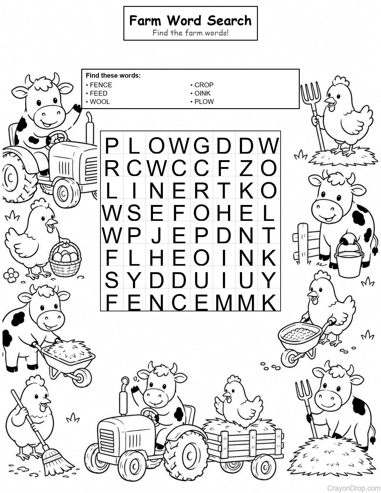 Ws Farm coloring page