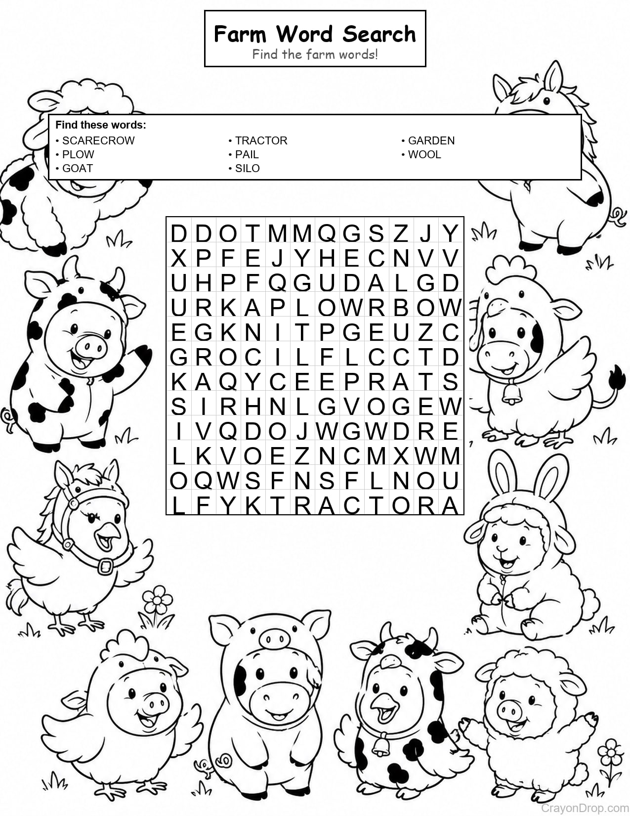 Ws Farm coloring page