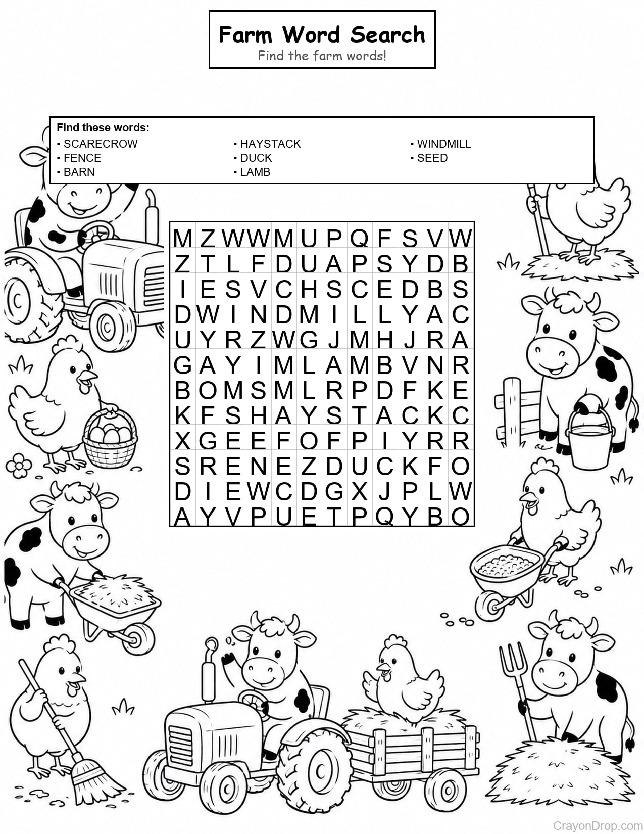Ws Farm coloring page