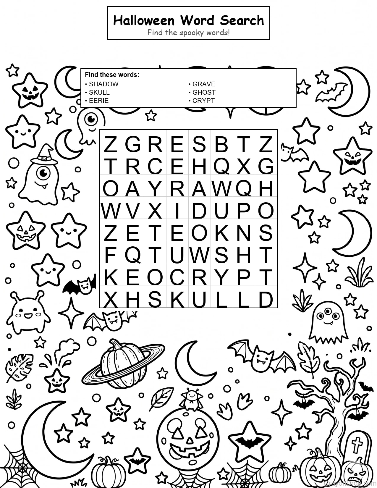 Ws Halloween coloring page