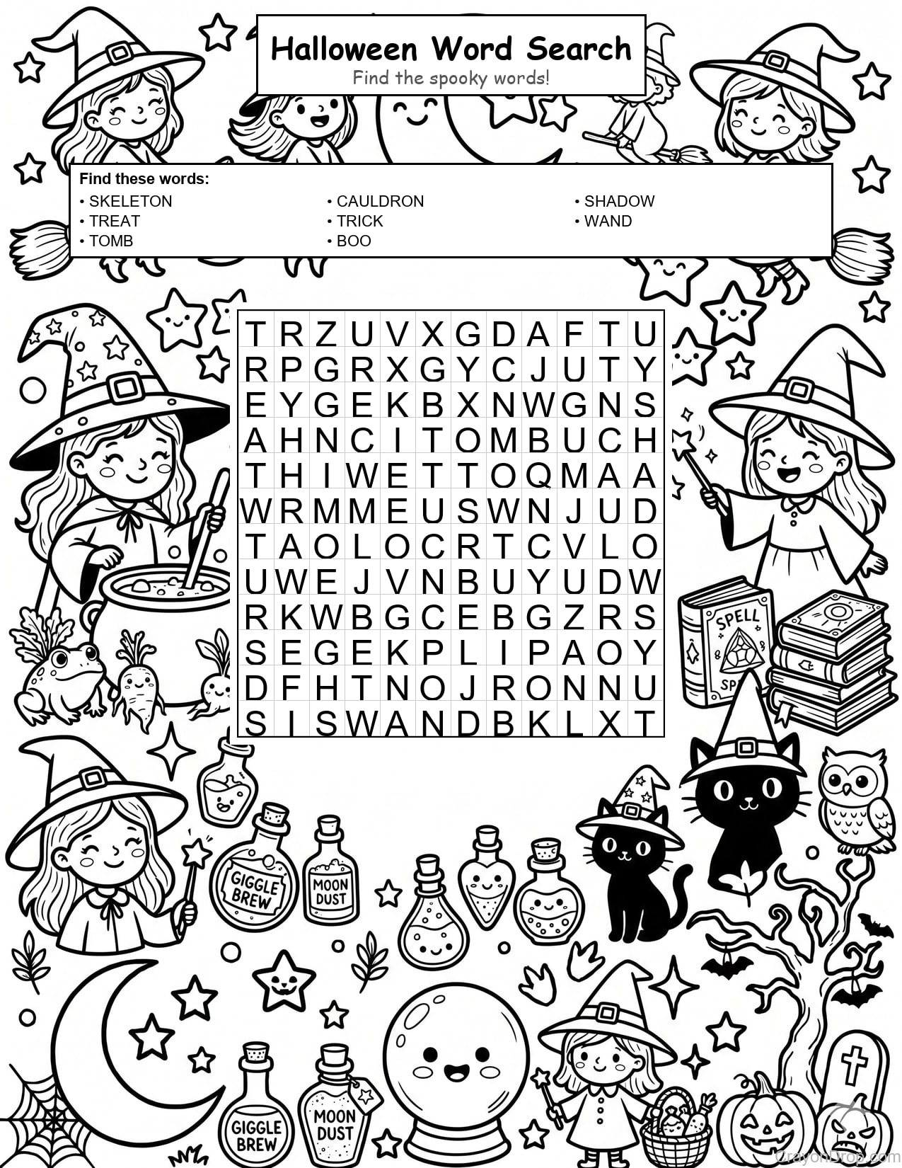 Ws Halloween coloring page