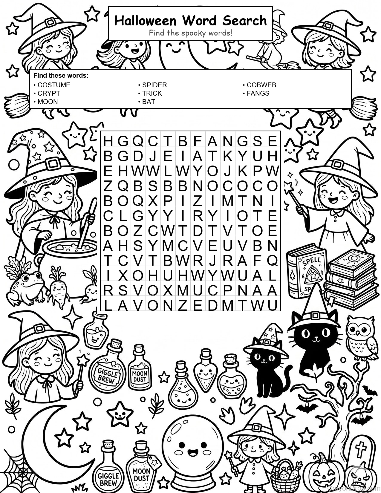 Ws Halloween coloring page