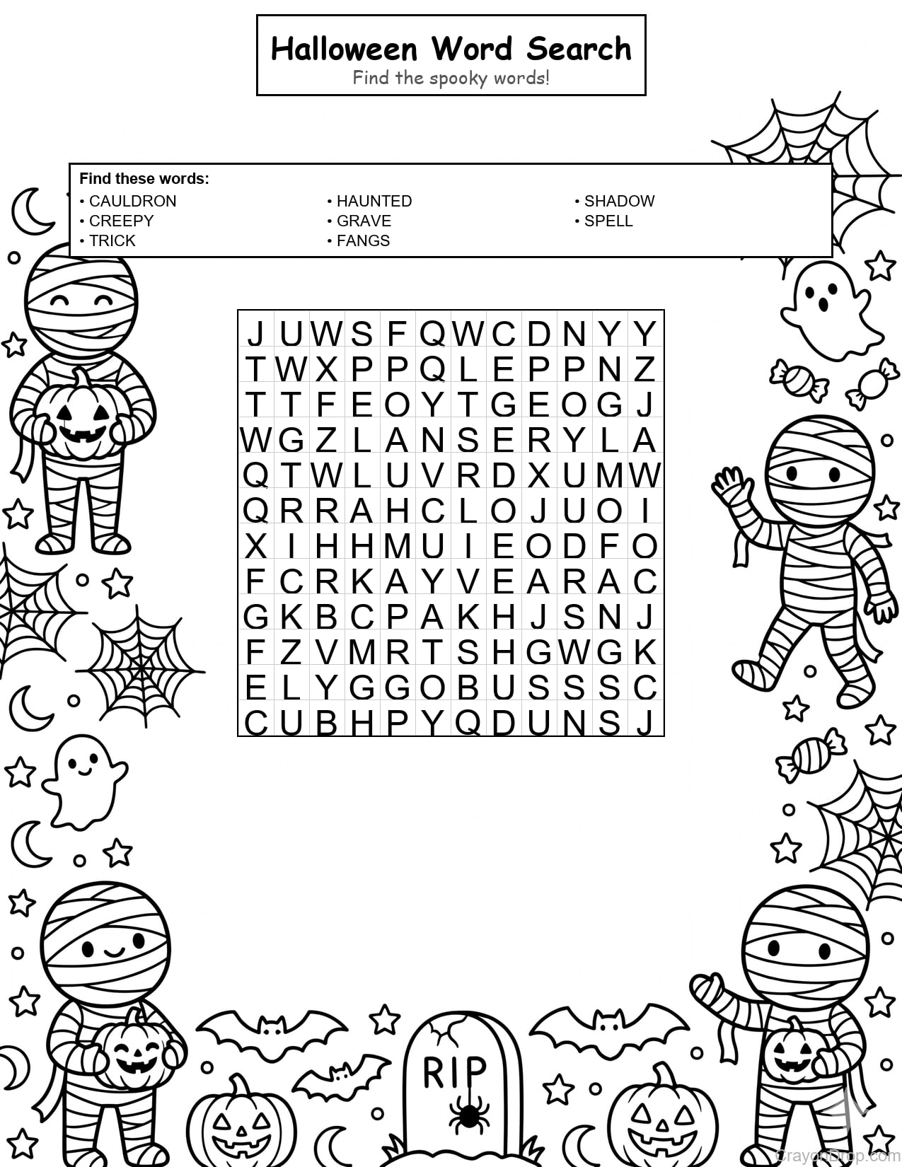 Ws Halloween coloring page