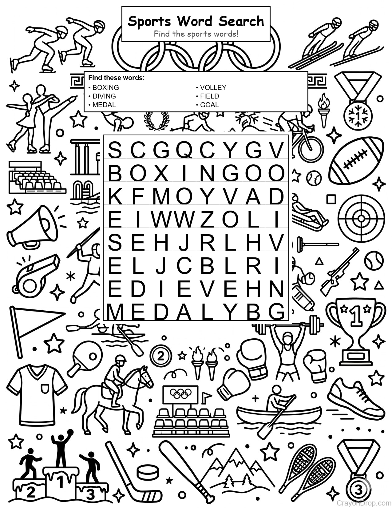 Ws Sports coloring page
