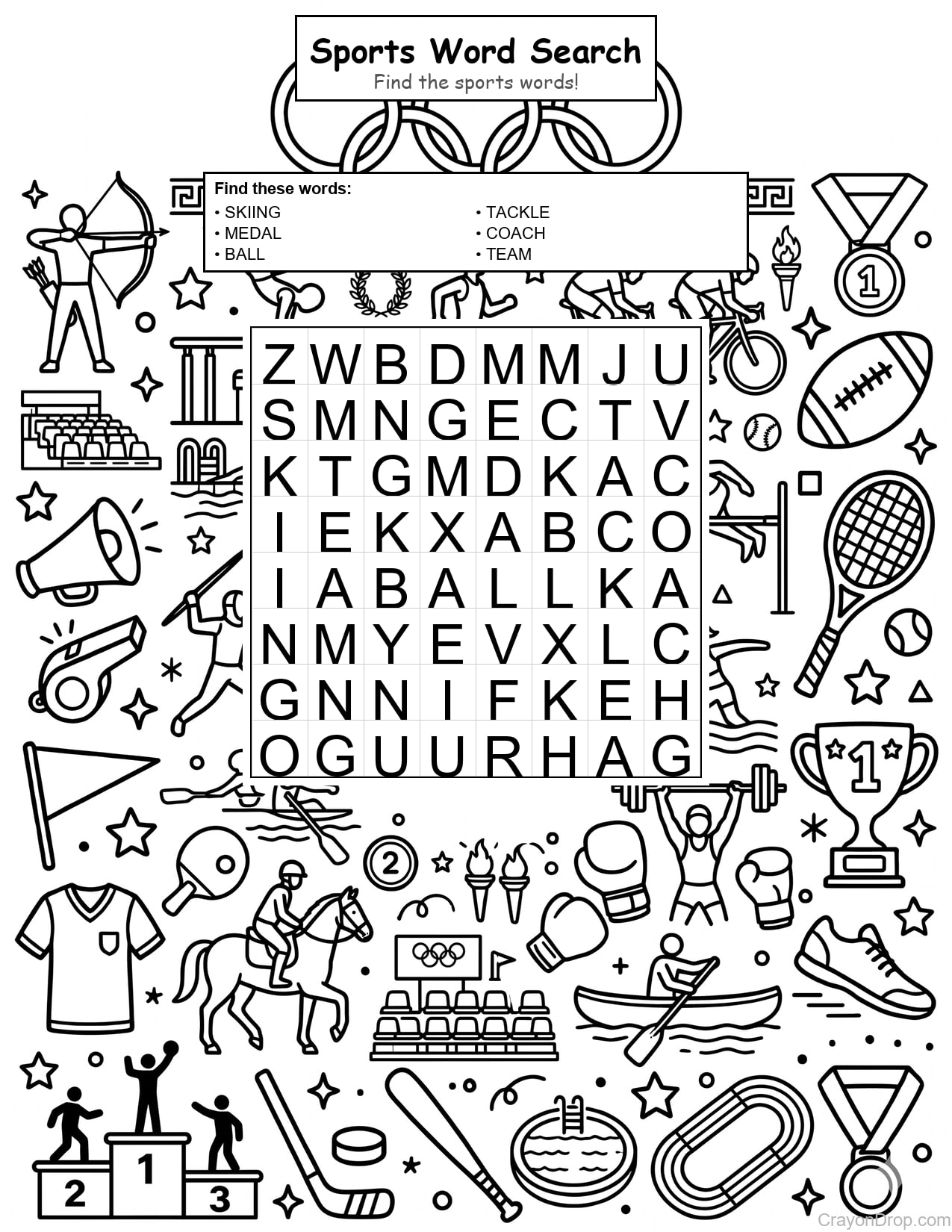 Ws Sports coloring page