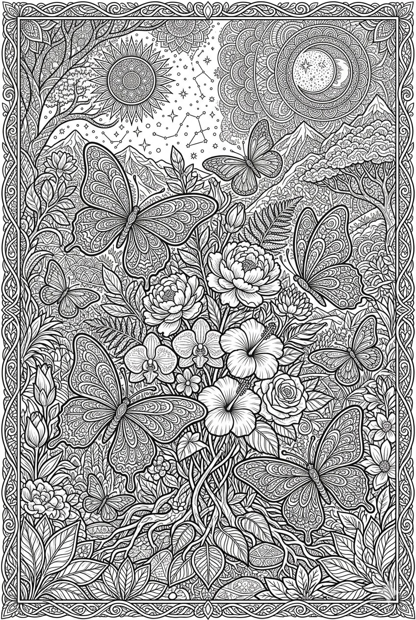 Mariposas En Jardin
