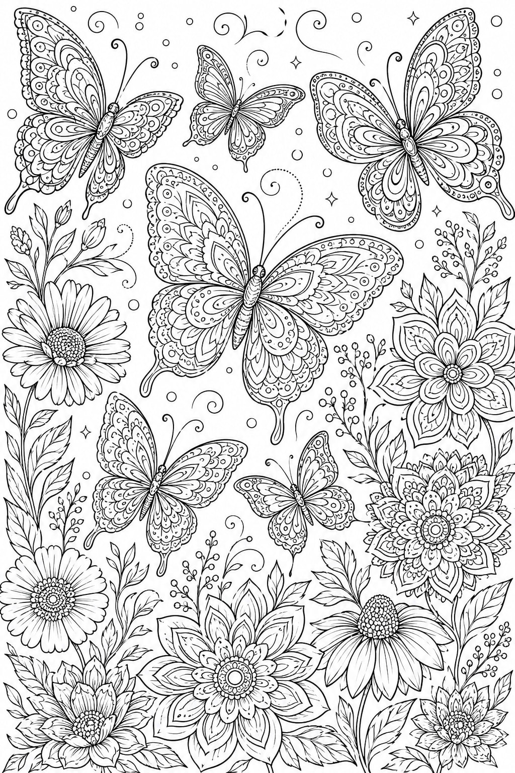Mariposas En Jardin