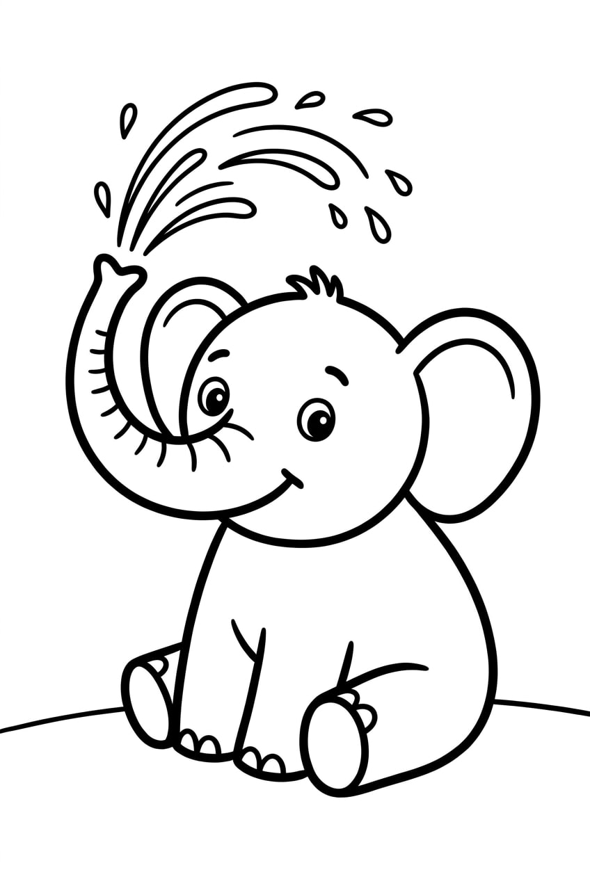 Elefante Banandose