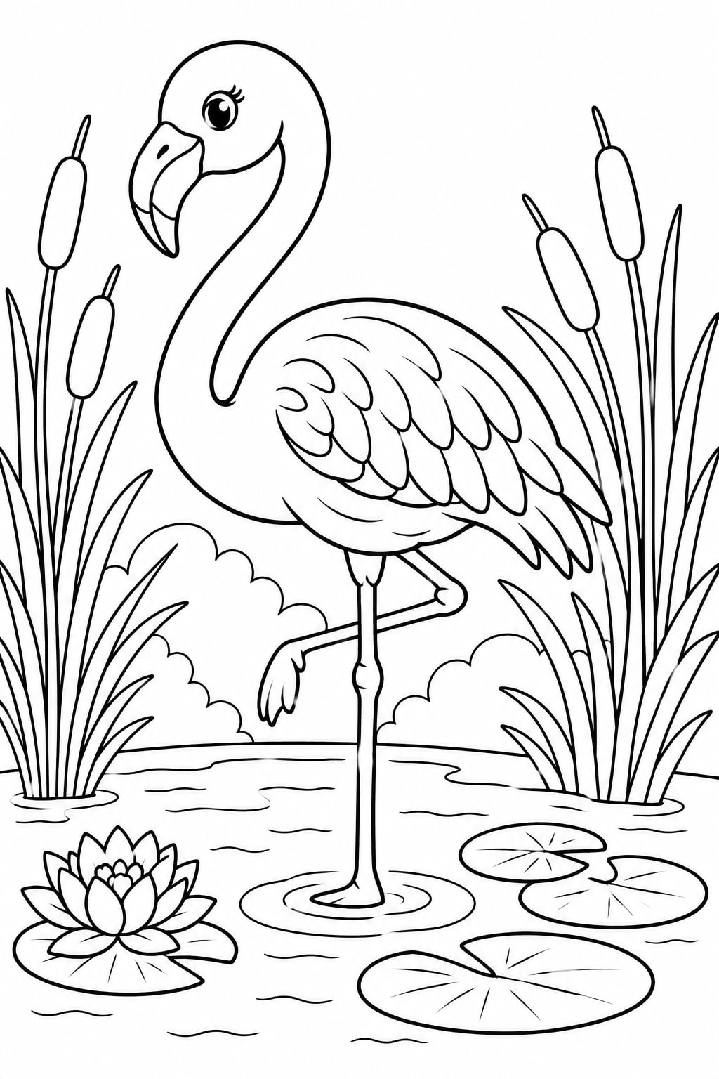Flamingo En Lago