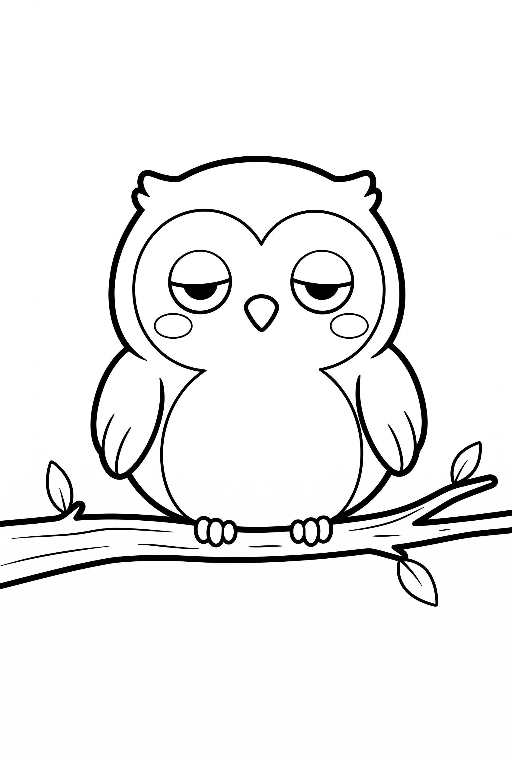 Owl Branch Kawaii