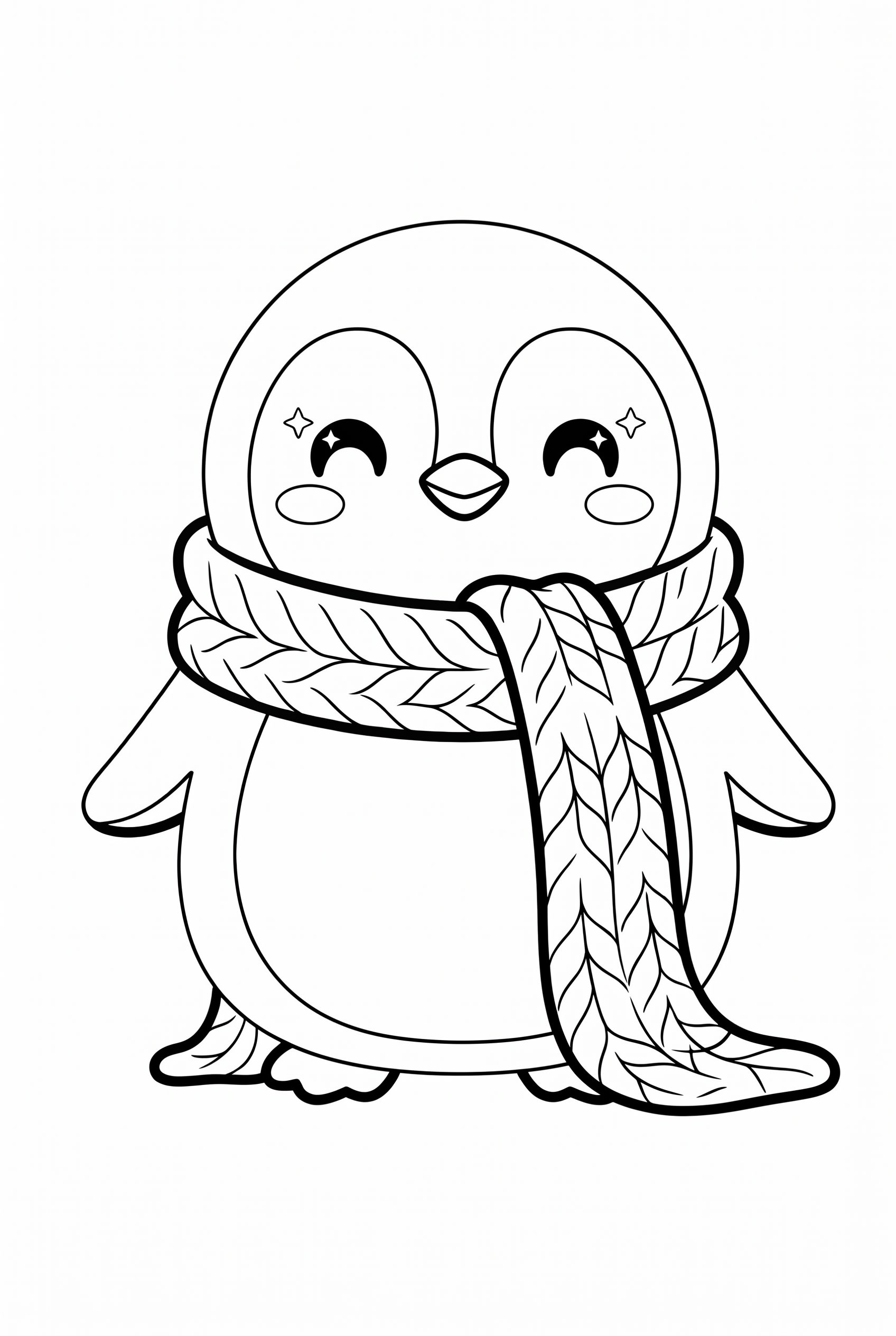Penguin Scarf Kawaii