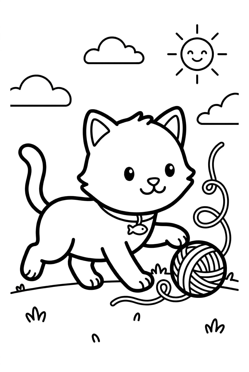 Gatito Con Estambre