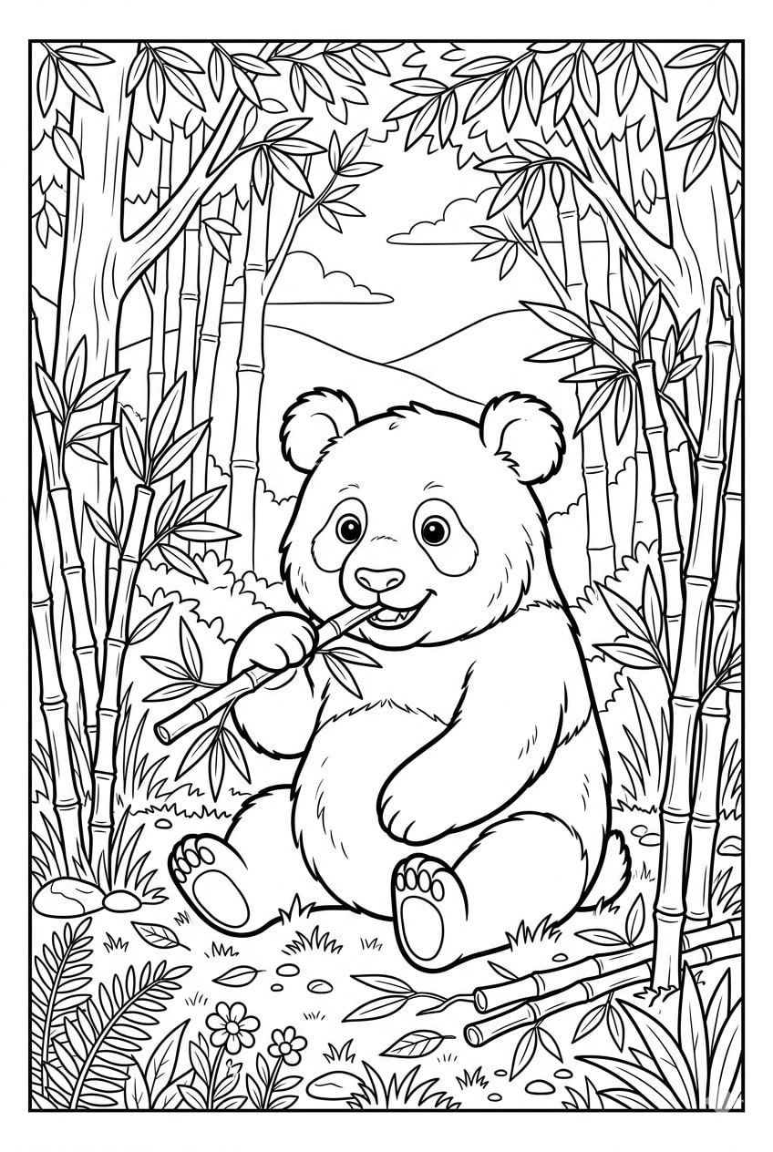 Panda Comiendo