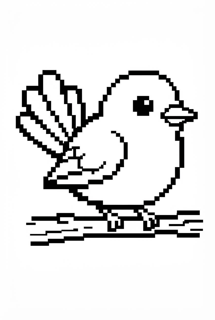 Bird Pixel Art