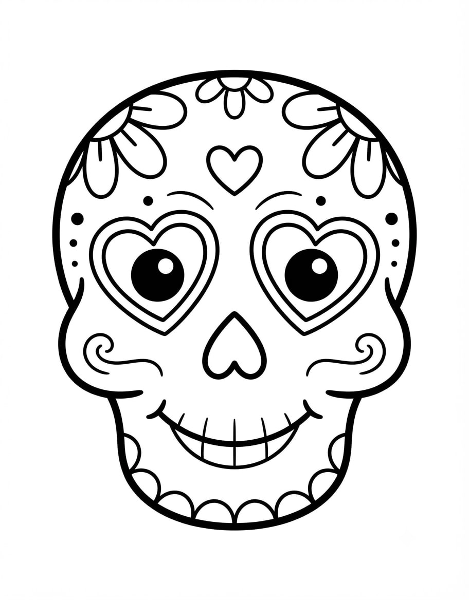 Sugar Skull Heart