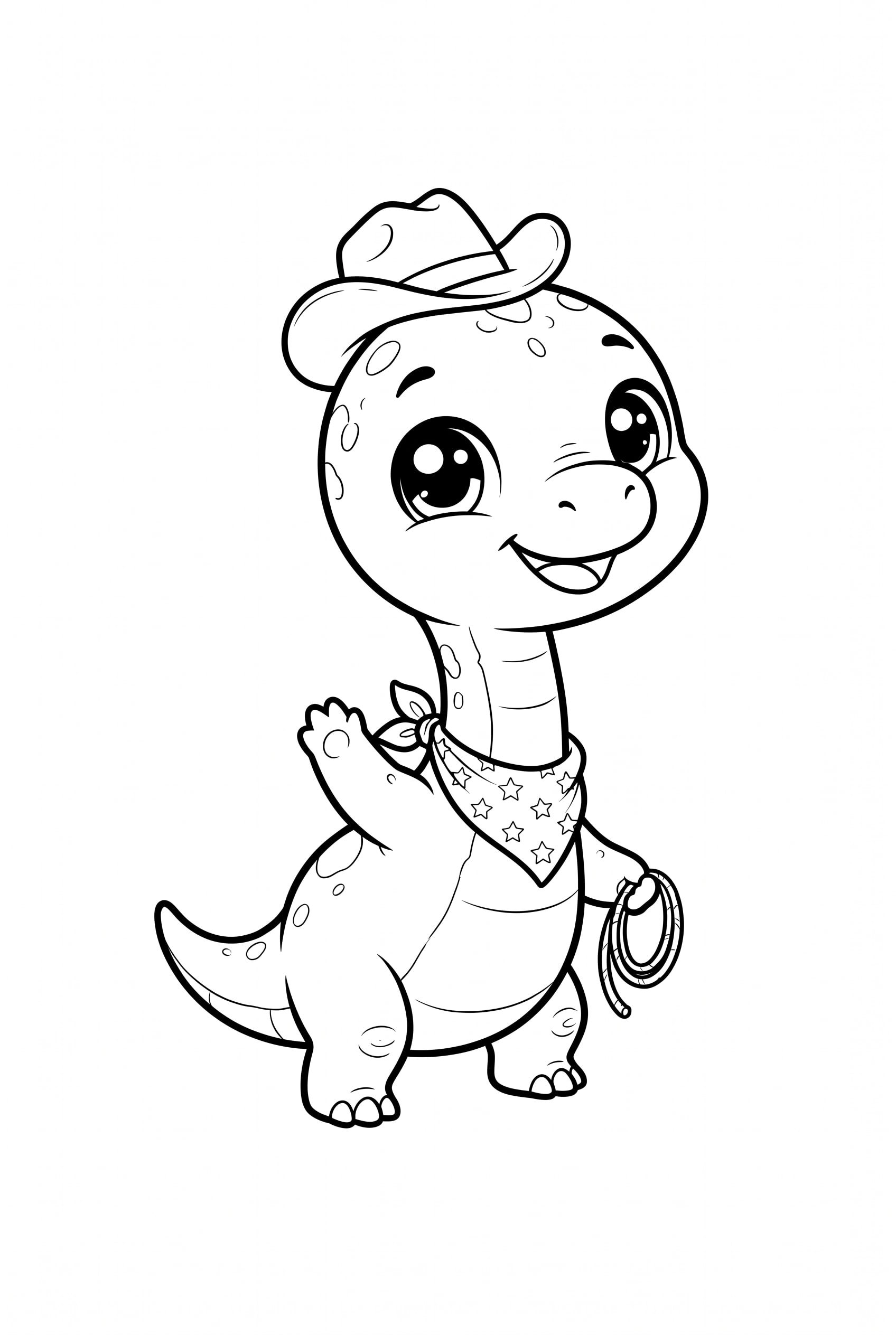 Bronto Cowboy Chibi
