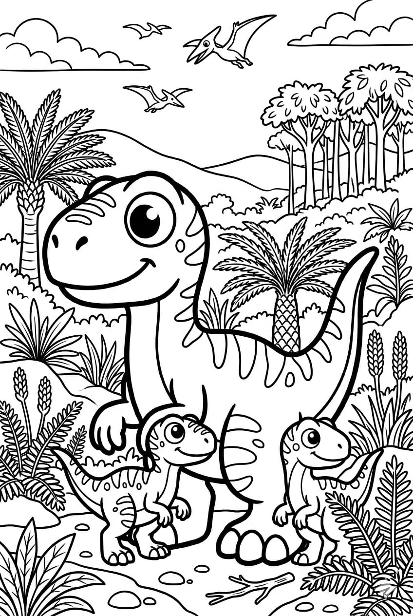 Familia De Dinosaurios