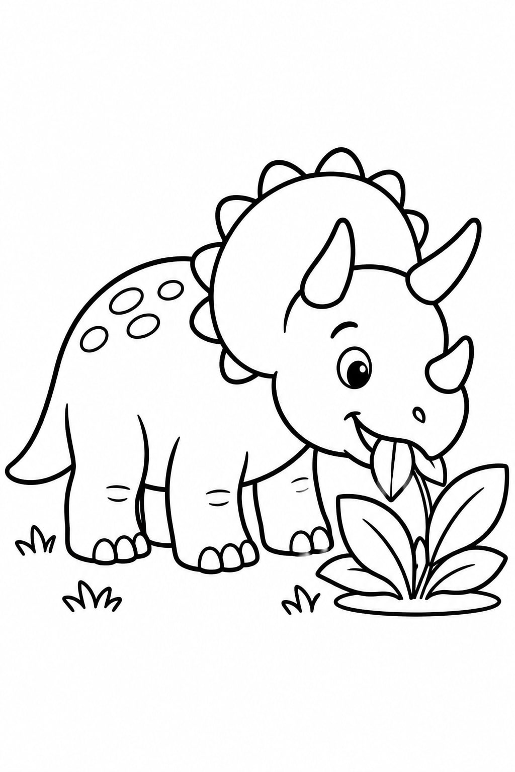 Triceratops Comiendo