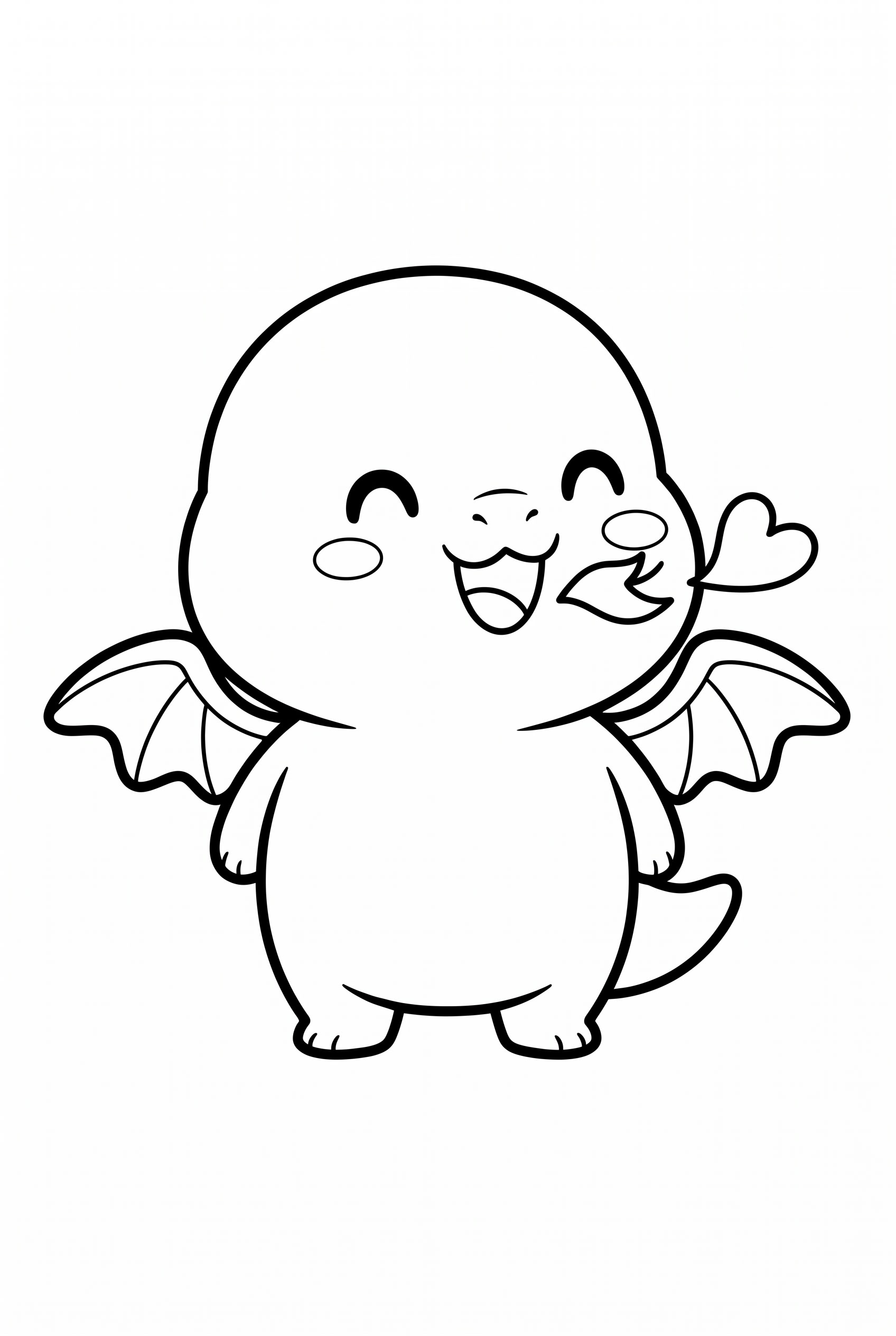 Dragon Heart Flame Kawaii