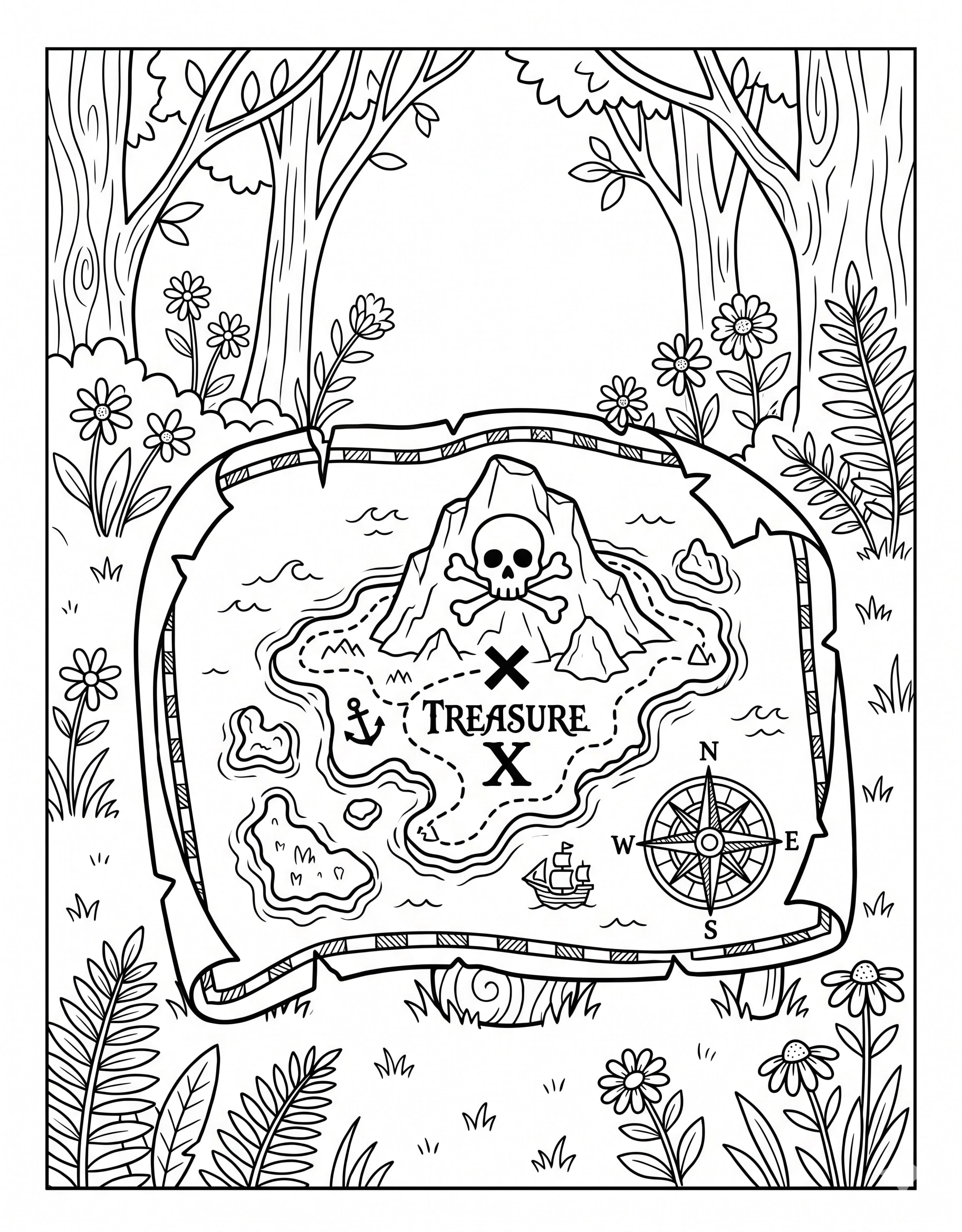 Pirate Treasure Map