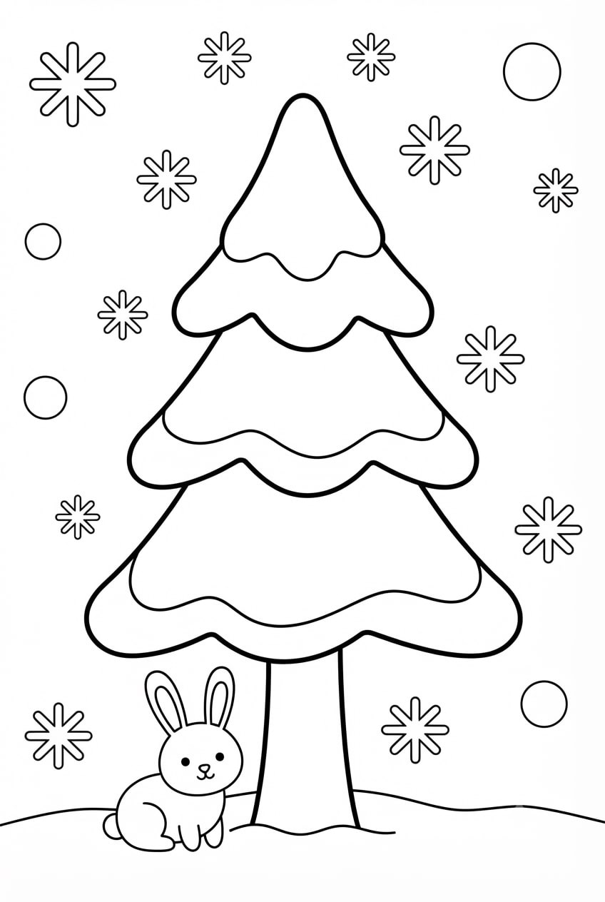 Pine Tree Snow