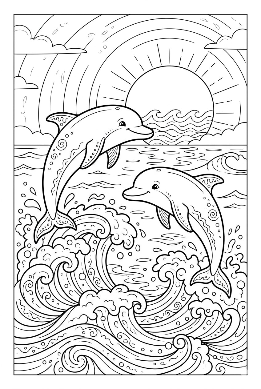 Delfines Saltando