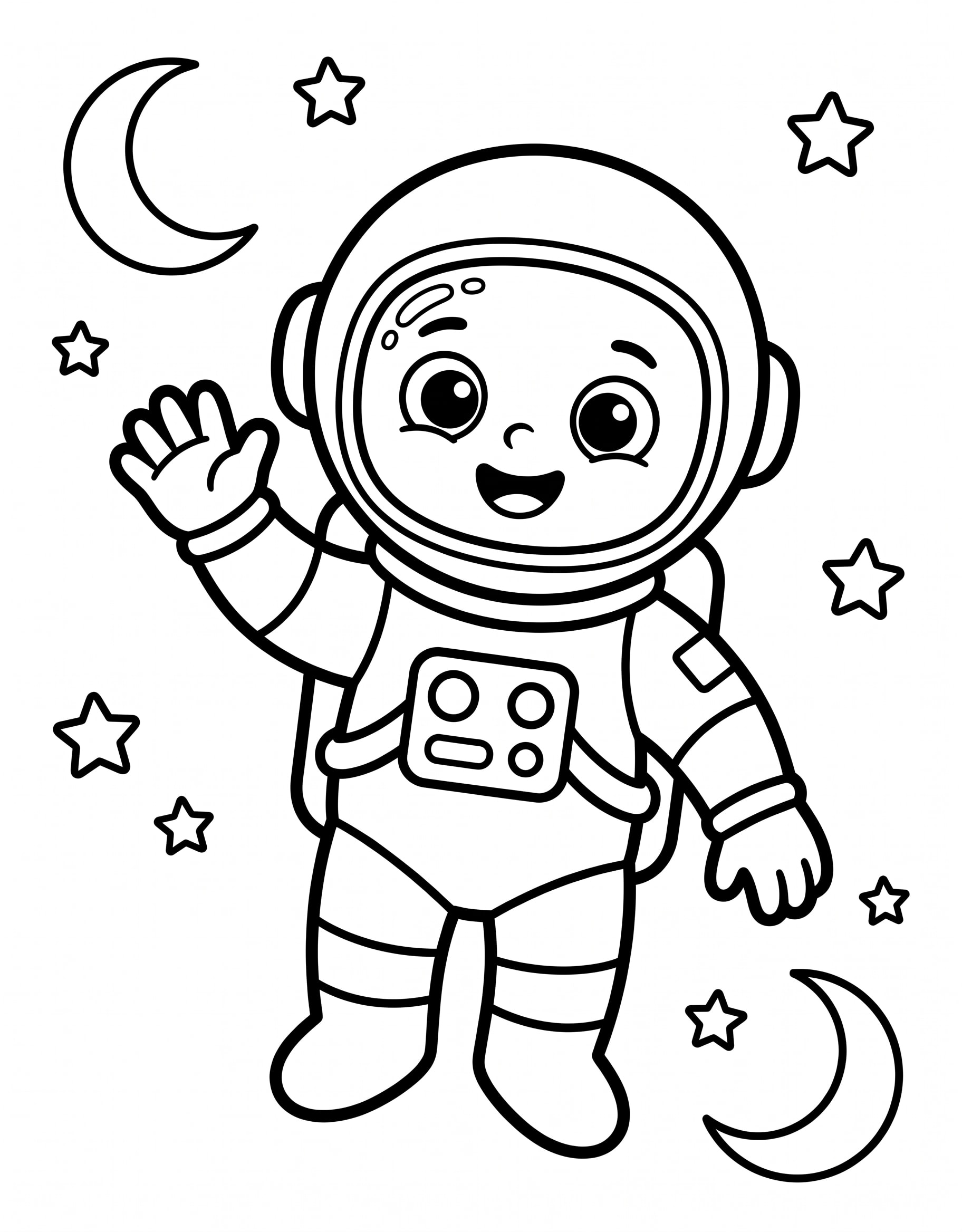 Astronauta Saludando