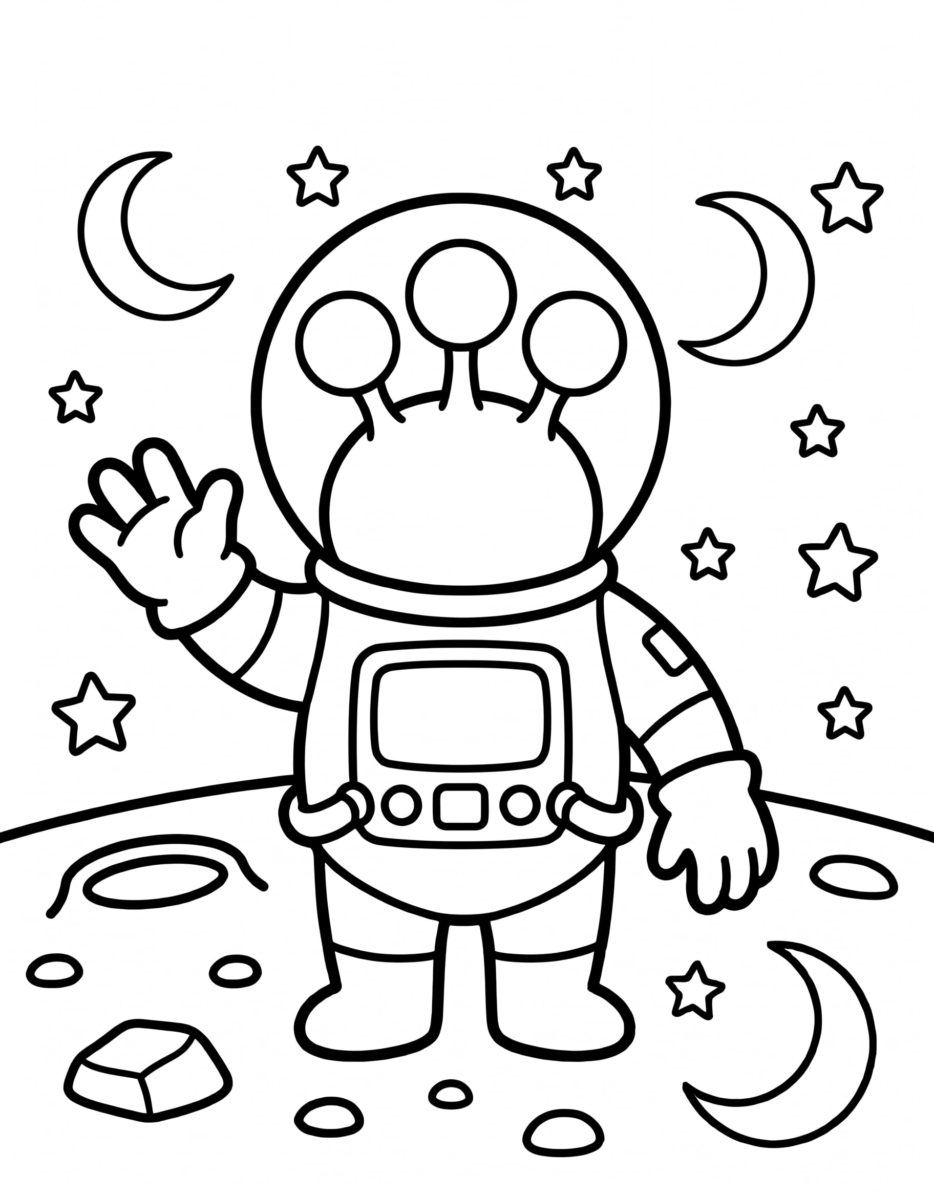 Luna Con Crateres