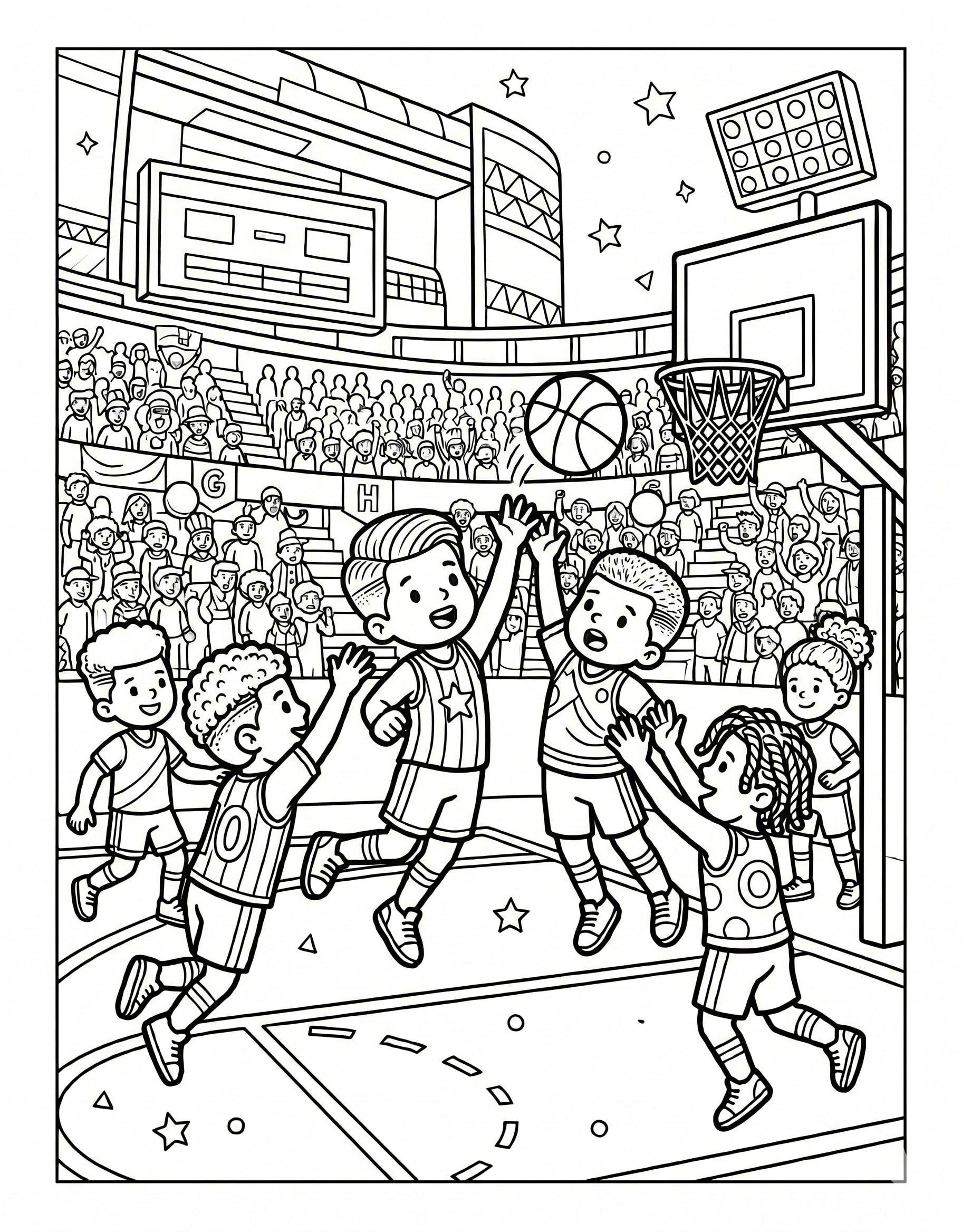 Basketball Court Game