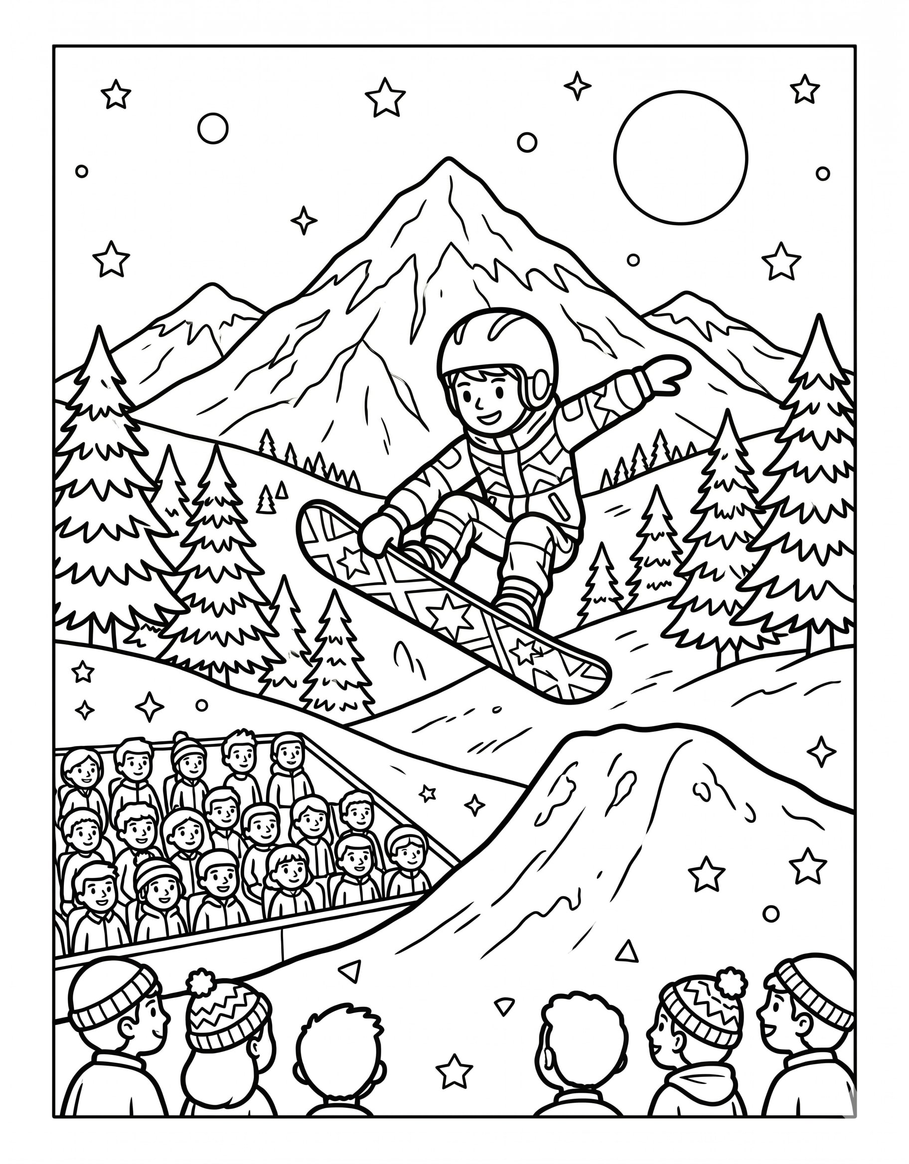 Snowboarding Mountain