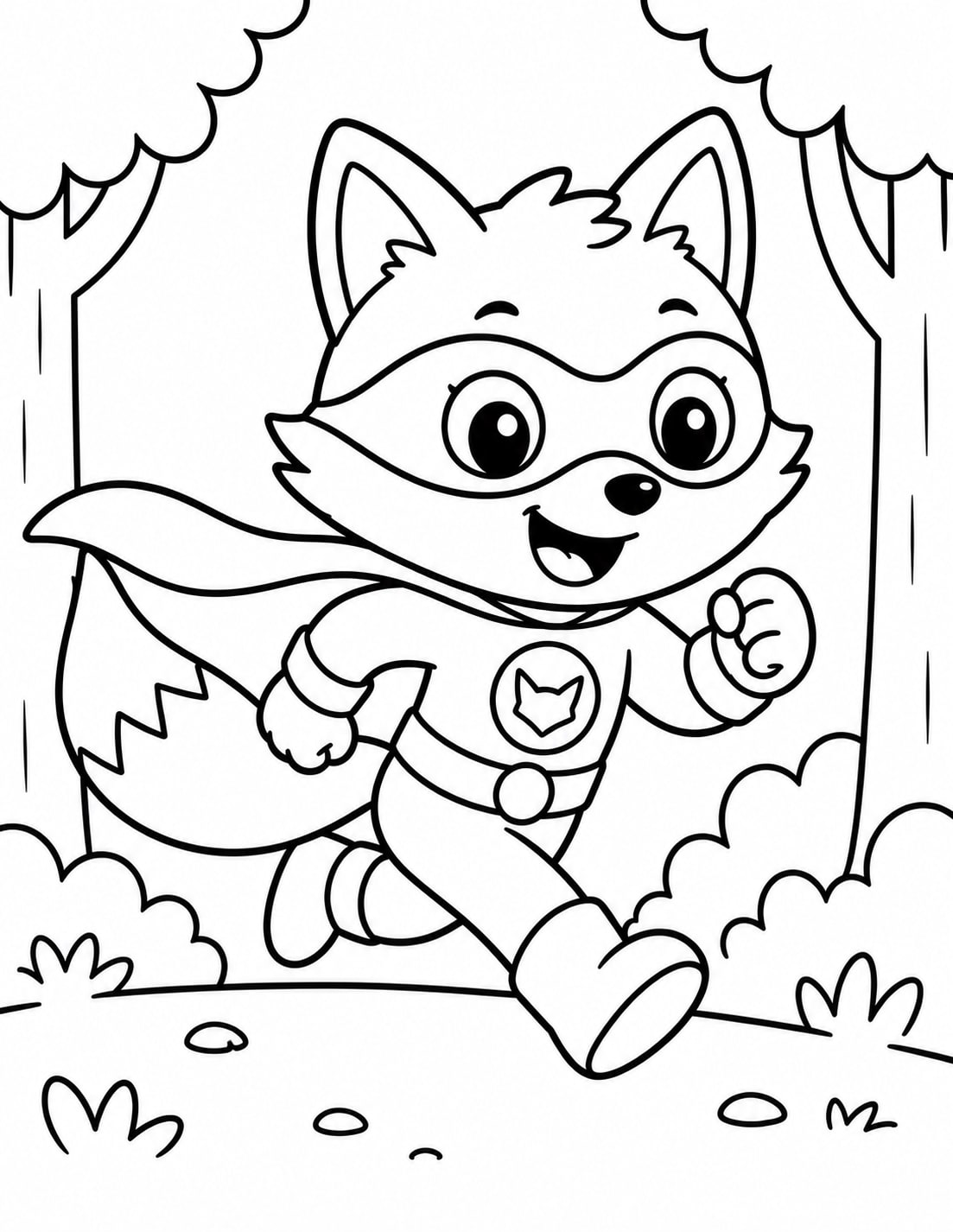 Superheroe Zorro Sombra Corriendo