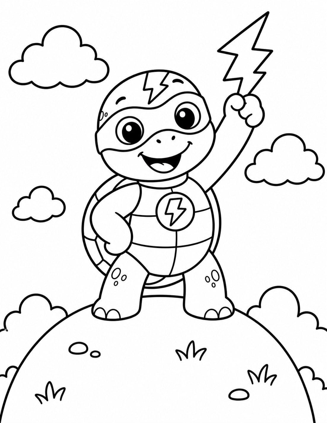 Superheroe Tortuga Trueno Heroe Colina