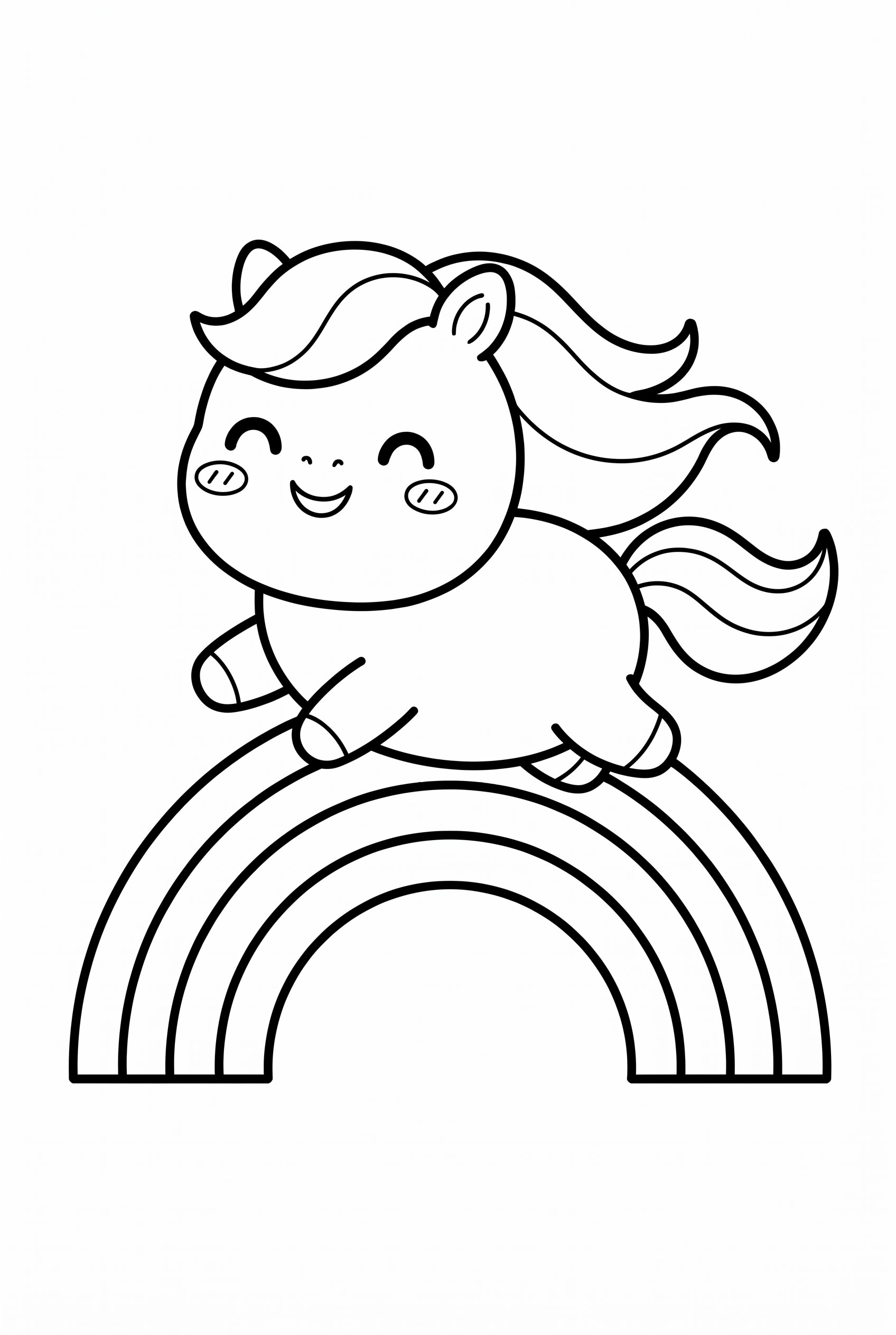 Unicorn Rainbow Kawaii