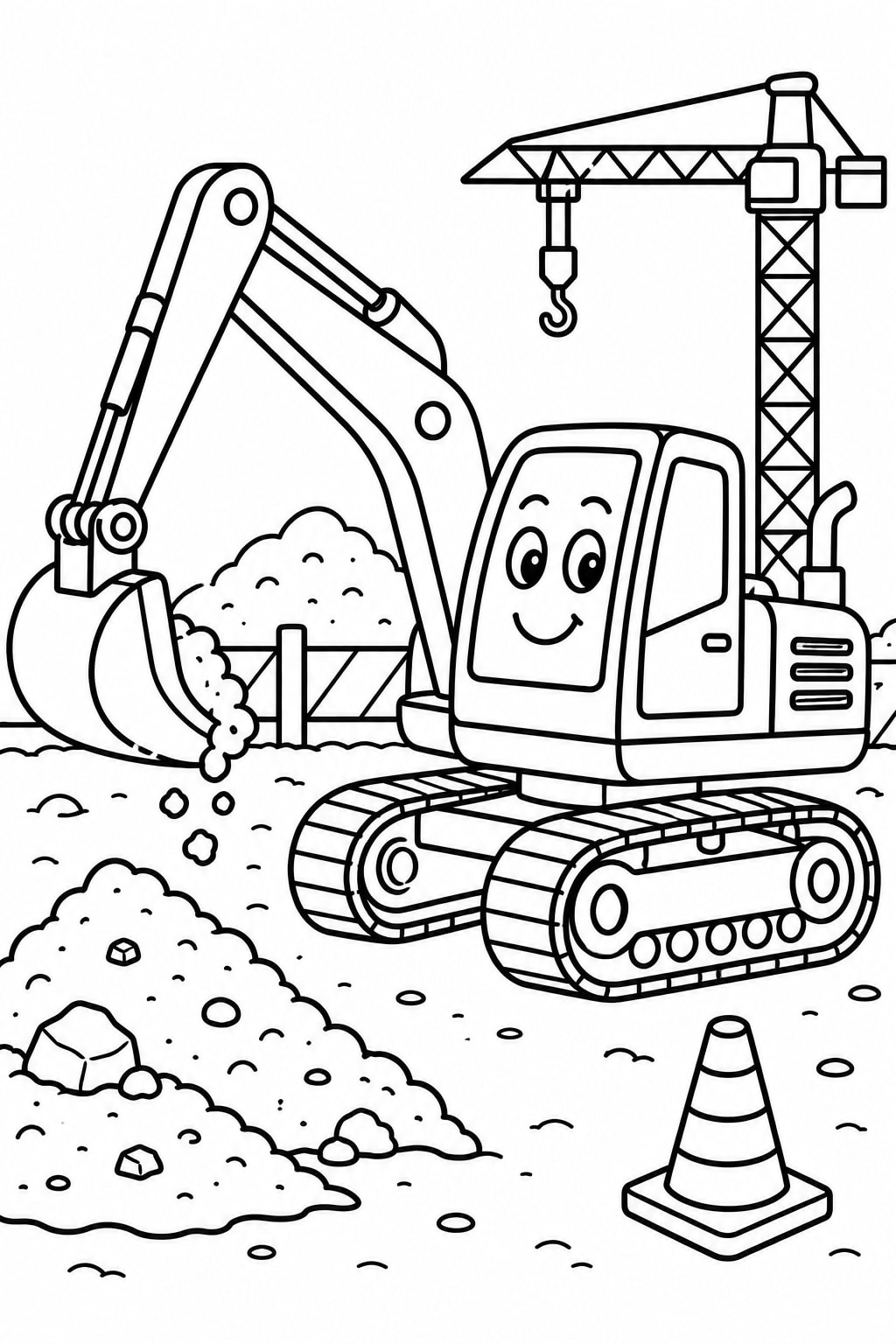 Excavator Digging