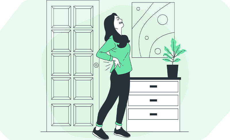 Physical complaints include headaches, back pain, or stomach disorders that go undiagnosed.