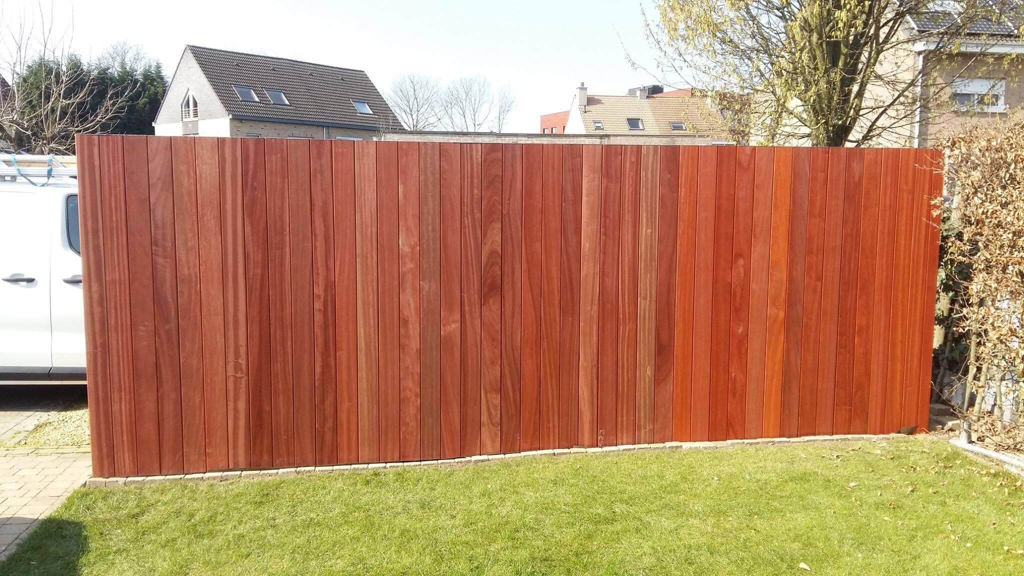 Houten tuinwand